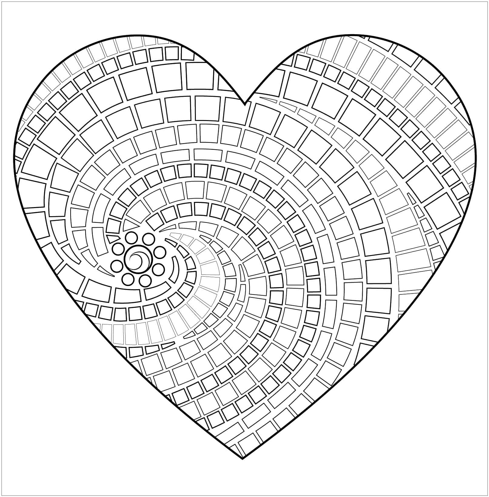 Mandalas Cœur 47